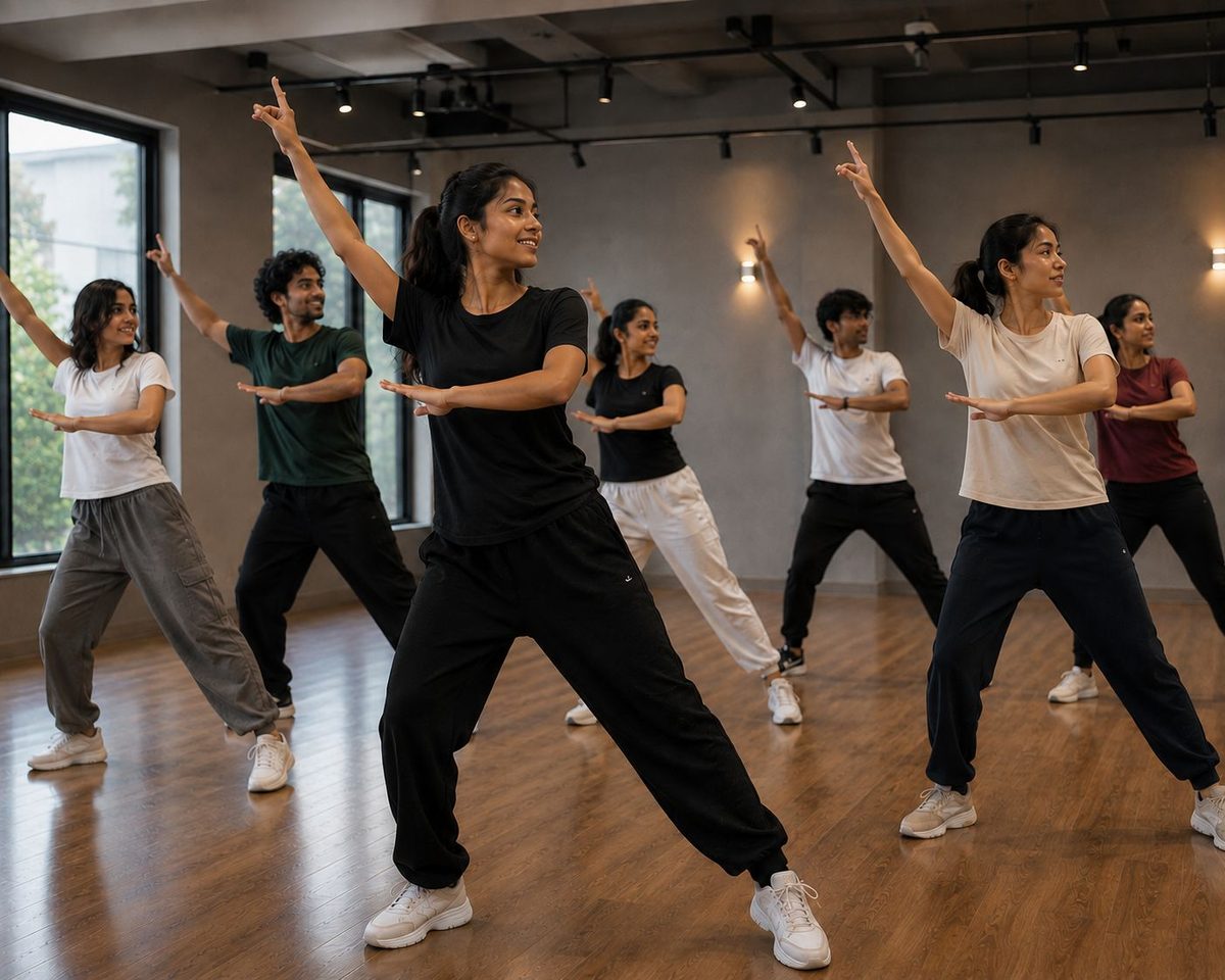 Dance workshop in the studio